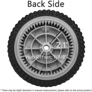 Front Drive Wheels Fit for Troy Bilt Lawn Mower – 734-04018C Wheels Fit for MTD Snapper Troy Bilt Tuff-Cut 210 TB210 TB230 TB240 Self Propelled Mower, Replace 734-04018A 734-04018B, 2 Pack - Image 3