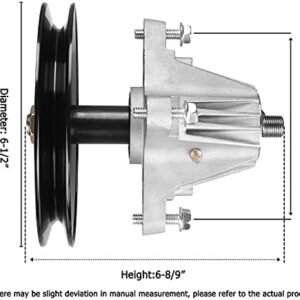 918-04865A Spindle Assemble for Cub Cad Mower – 618-04636 Deck Spindles for Cub Cad LTX1045 LTX1046, Craftsman LT2000 LT2500, Greasable Spindle for Troy Bilt MTD Riding Lawn Mower Tractor - Image 2