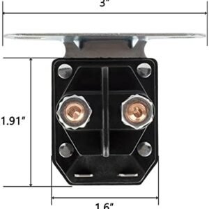 AM138068 Starter Solenoid Fit for John Deere Riding Mower, 725-04439 Solenoid for MTD Troy Bilt Cub Cad LT1042 RZT50 and John Deere LA145 L105 L130 Tractor, 12V Solenoid - Image 3